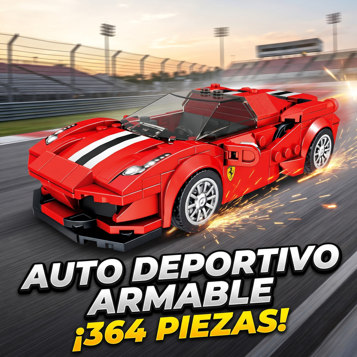 Auto Deportivo Armable Supercar 364 Pzs