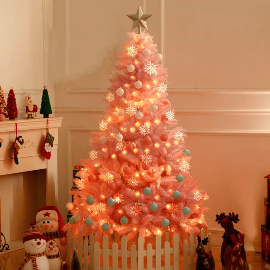 Árbol de Navidad Artificial de Pino – Naranja