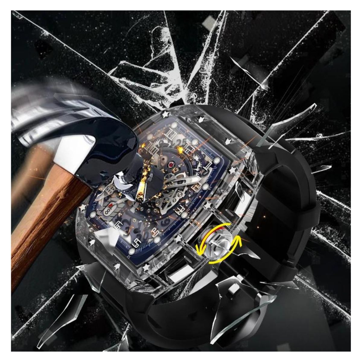 Reloj Inteligente WS6 Resistente a Golpes con Bluetooth