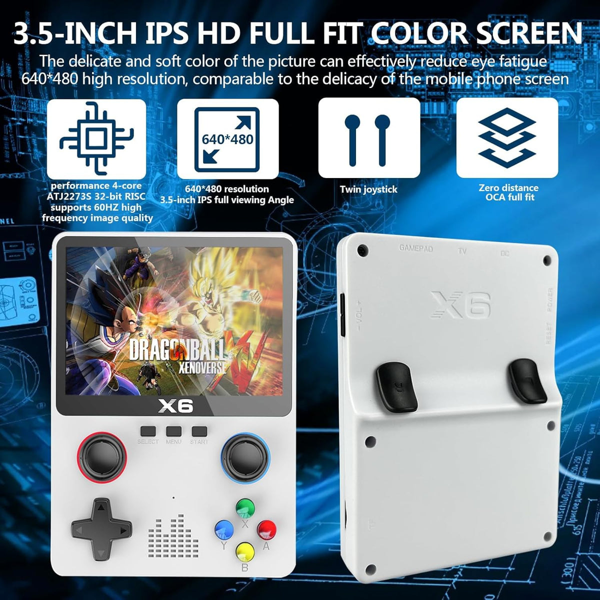 Consola Retro X6 HD – Miles de Juegos Clásicos Integrados