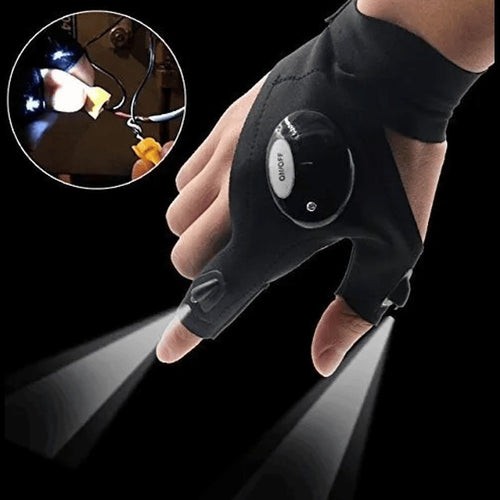 Guantes con luz LED linterna manos libres – vista 2