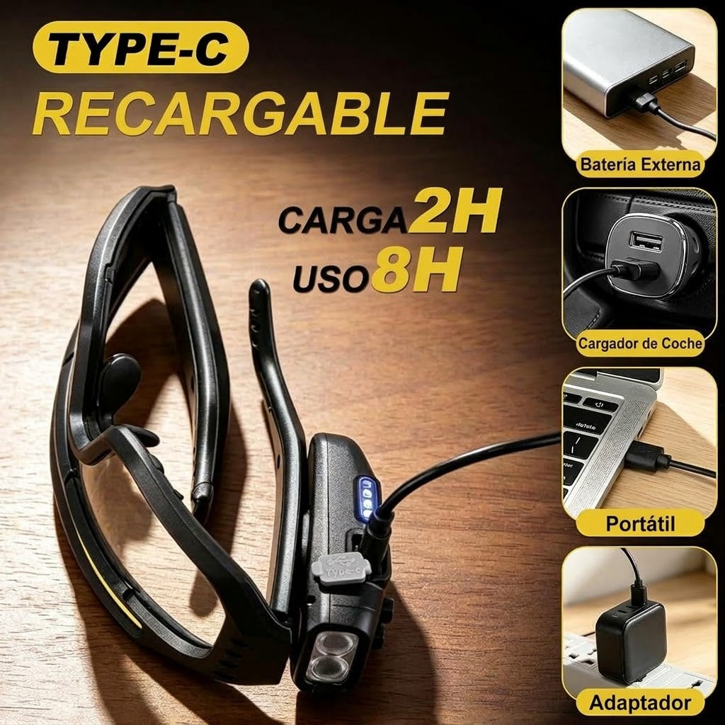 Gafas de Seguridad con Luz LED Inteligentes