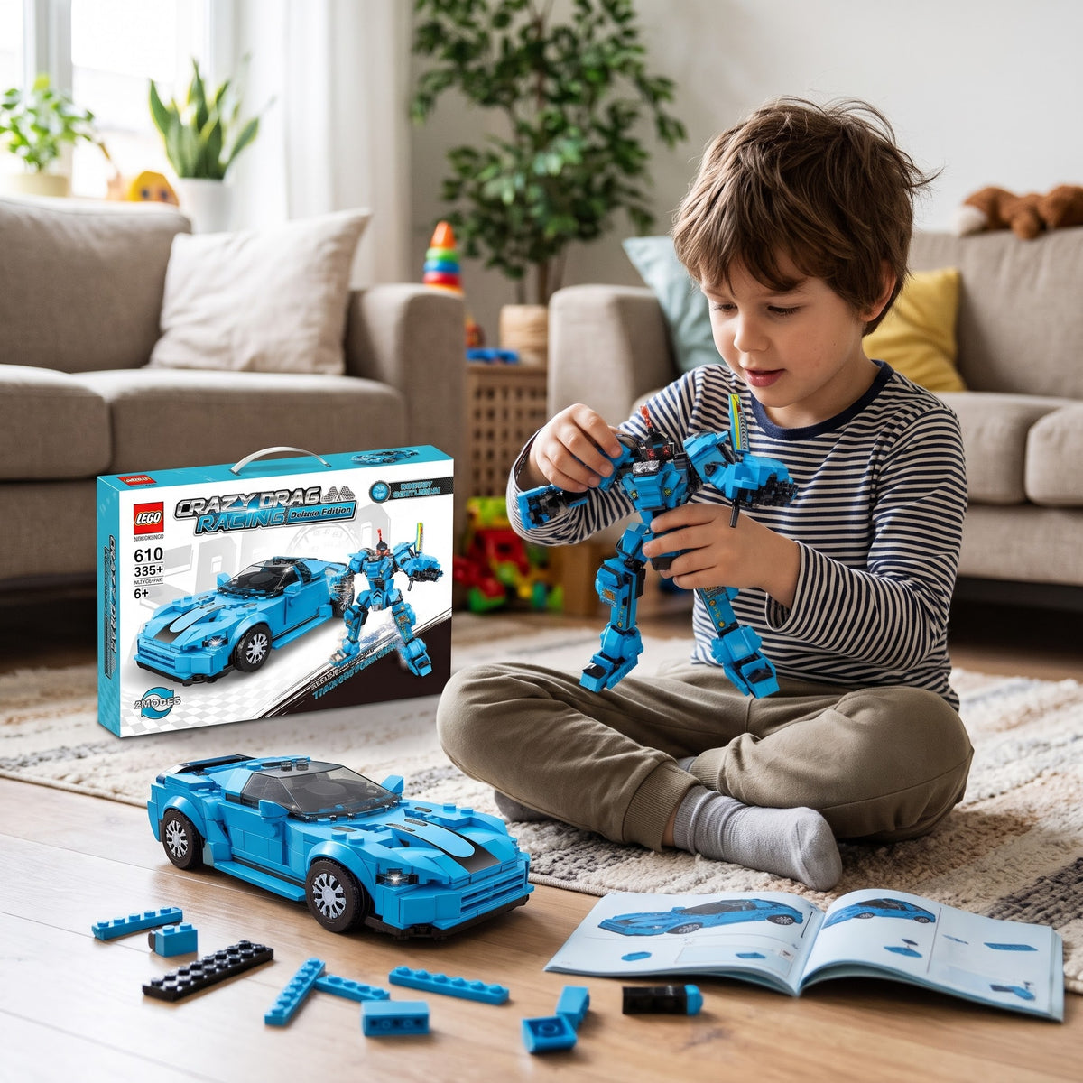 Auto Robot Armable 355 Piezas