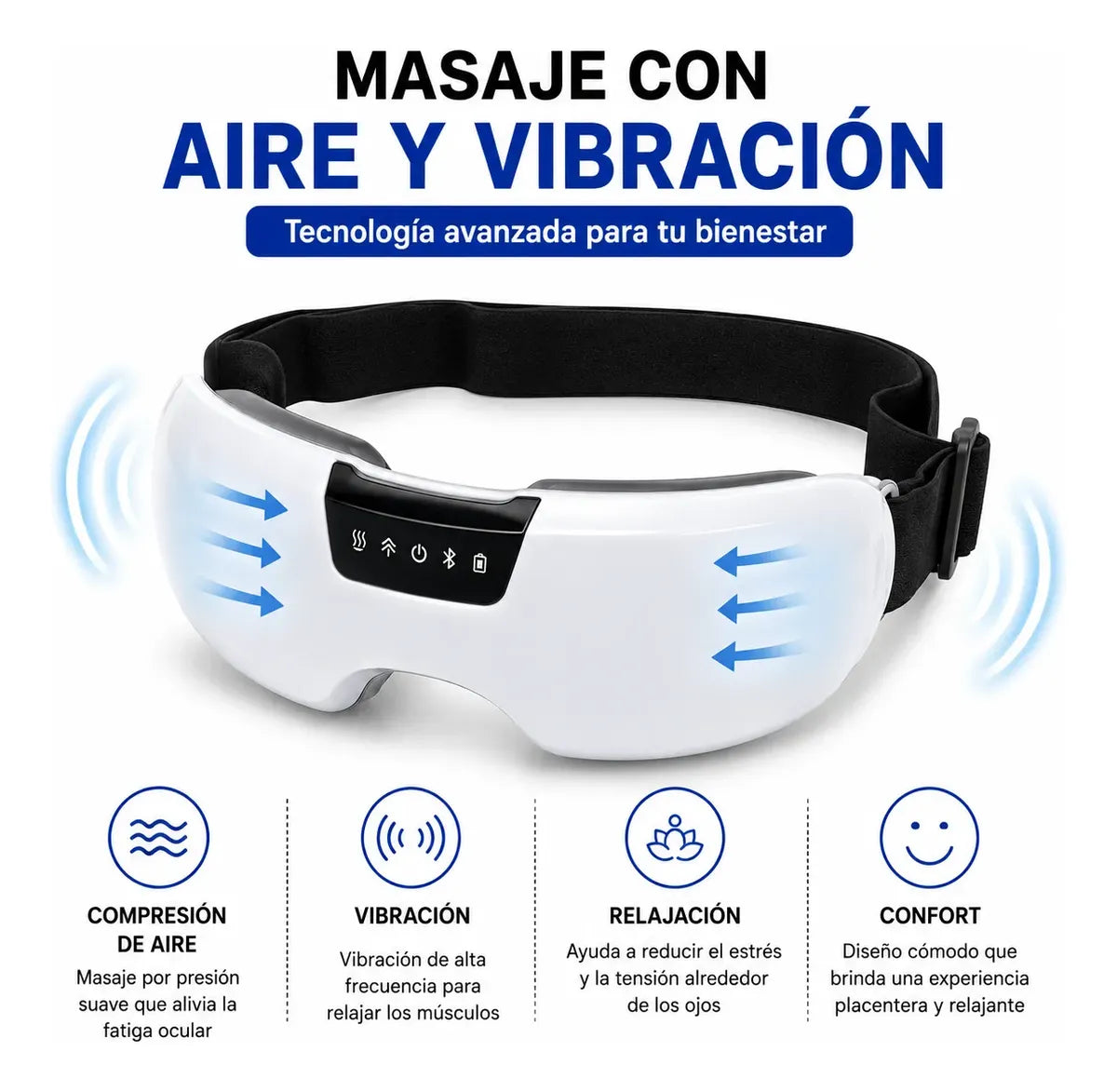 Masajeador Ocular Inteligente Recargable