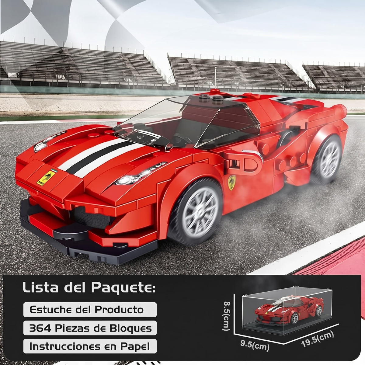 Auto Deportivo Armable Supercar 364 Pzs