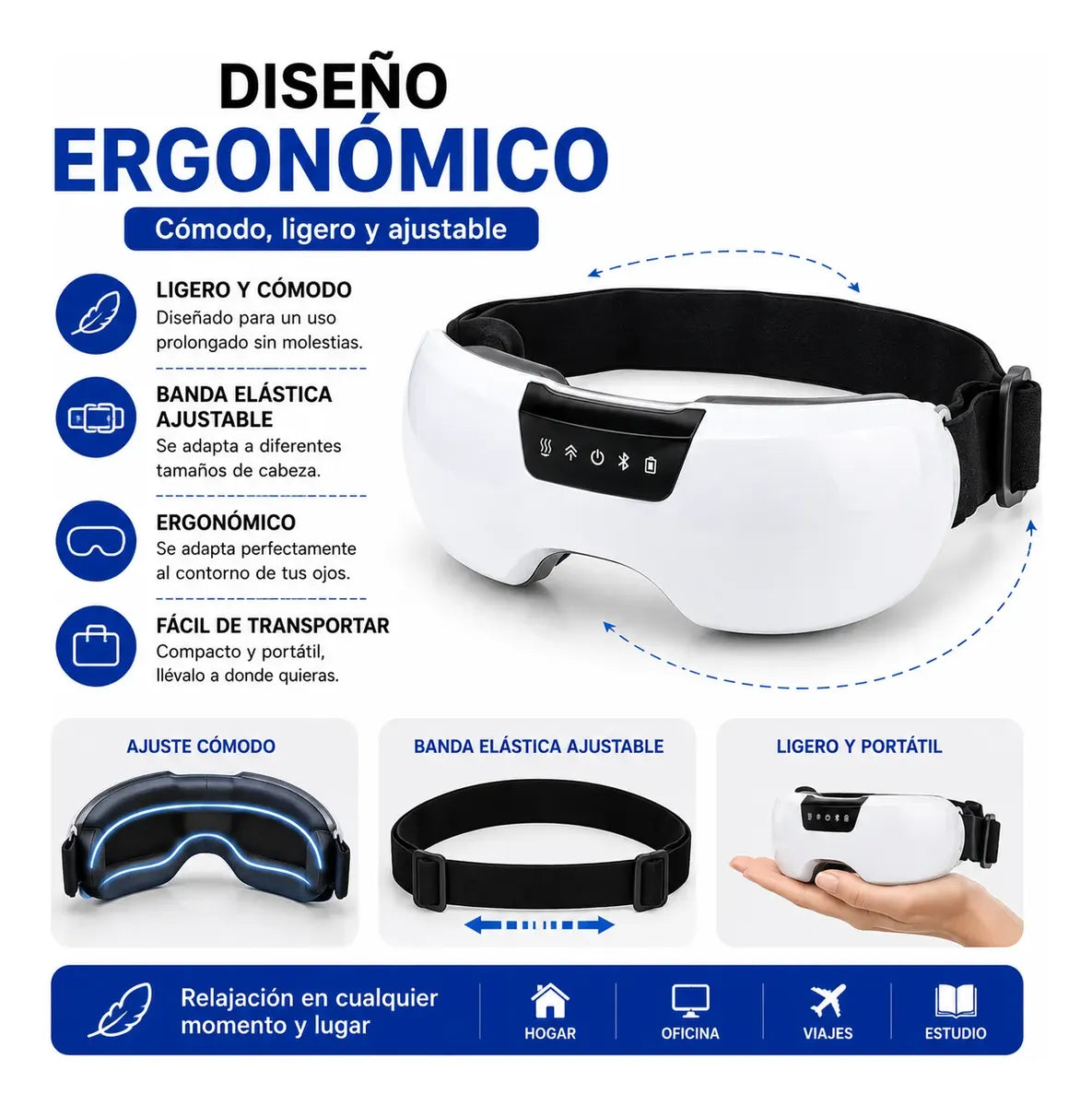 Masajeador Ocular Inteligente Recargable