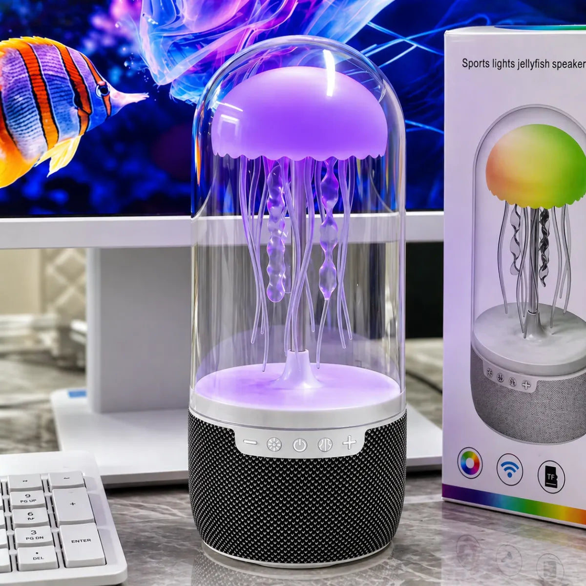 Lámpara medusa con parlante Bluetooth – vista 2
