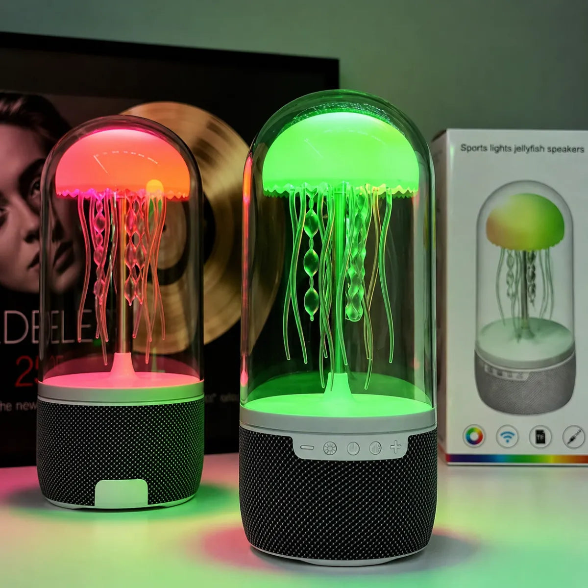 Lámpara medusa con parlante Bluetooth – vista 3