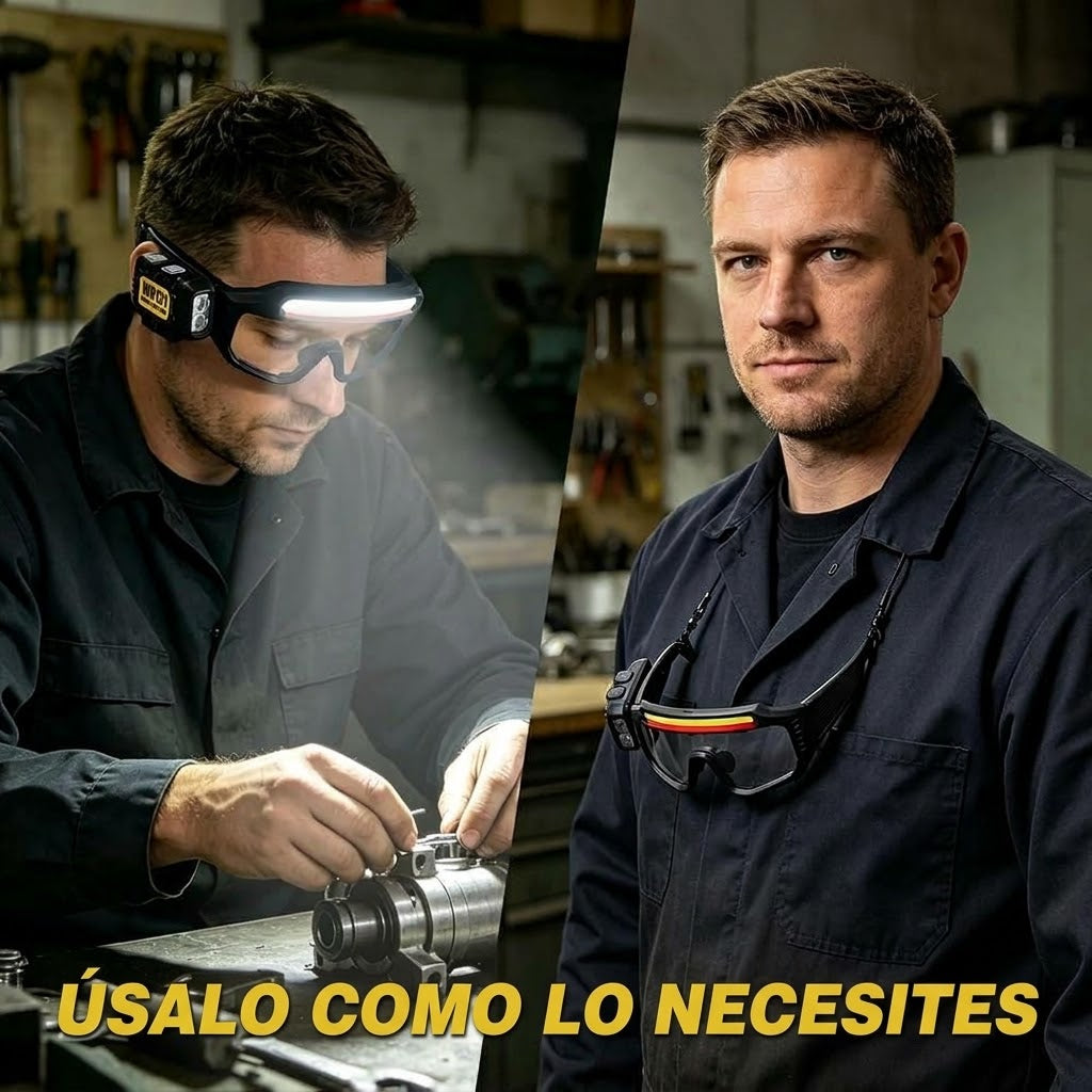 Gafas de Seguridad con Luz LED Inteligentes