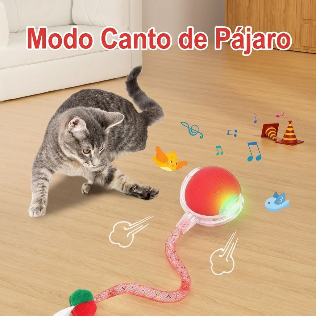 Pelota Inteligente Interactiva para Gatos